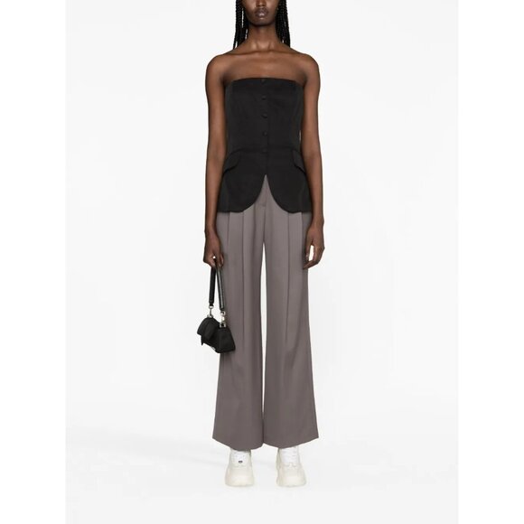 REFORMATION Tonya Black Strapless Blazer Top Size 8 NEW NWT - Picture 2 of 5